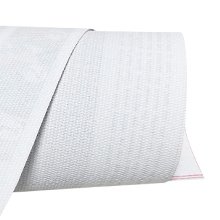 Diamond painting canvas rolled up, showing the textured surface and grid pattern for placing gems.