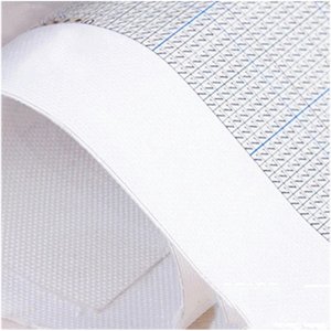 Close-up of a white canvas edge with grid pattern for diamond painting kit