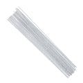 Bundle of 18 gauge white floral stem wires, 16 inches long, on a white background.