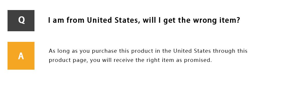 Question and answer text about shipping to the United States.