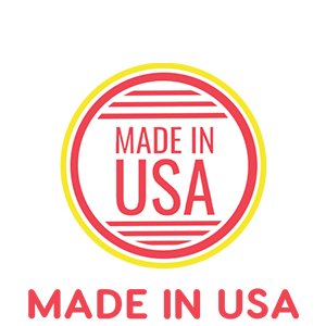 Made in USA graphic with text overlay