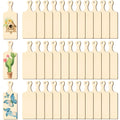 Unfinished wood mini cutting boards with handles, three with decorative designs: birdhouse, cactus, and butterflies.