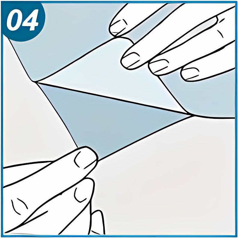 Illustration of hands peeling back a corner of static cling window film