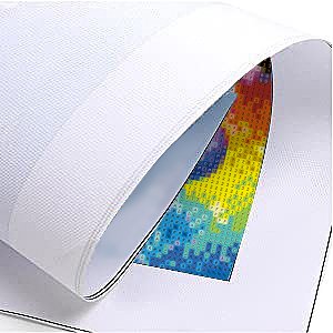 Diamond painting canvas partially unrolled showing colorful lighthouse design with numbered sections