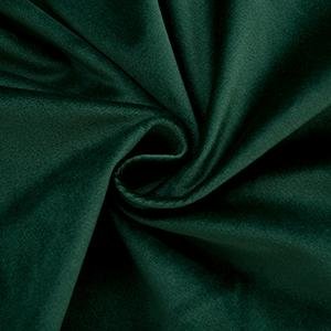 Close-up of dark green velvet fabric texture, showing soft folds and a subtle sheen.